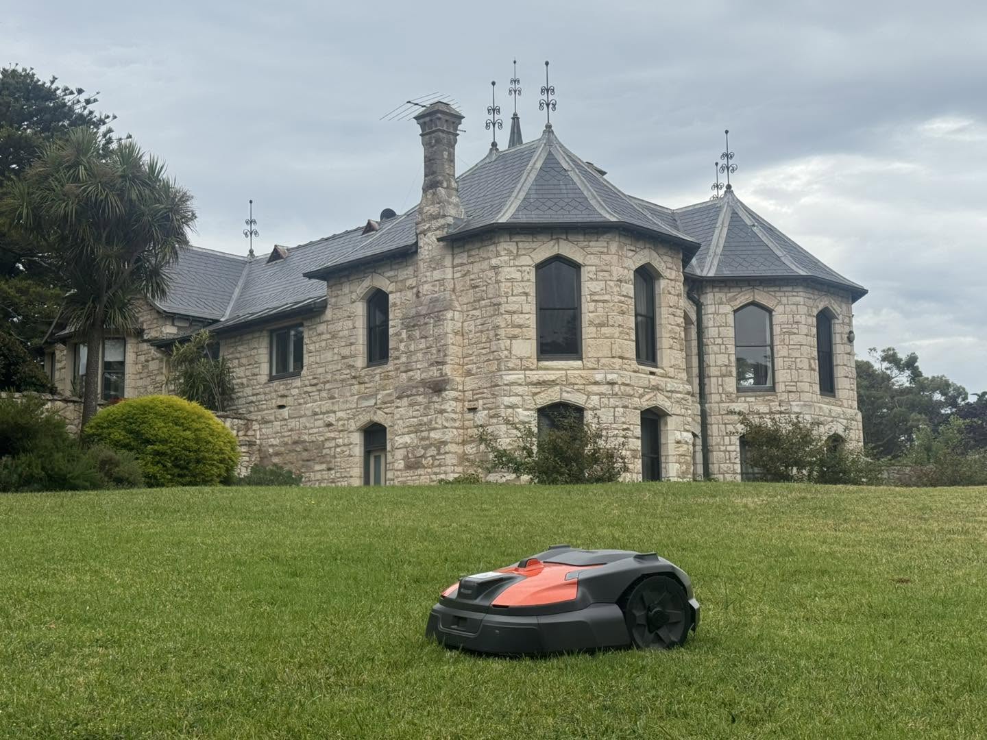 Robotic lawn mower installation